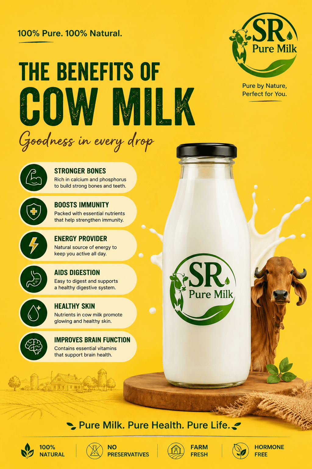 Raw Cow Milk — Natural texture